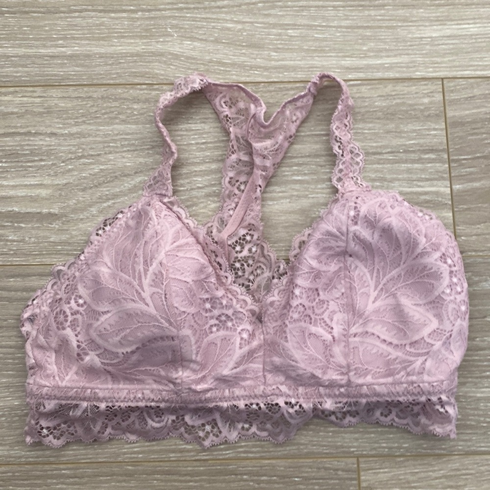 Auden Dusty Pink Lace Racerback Bralette
